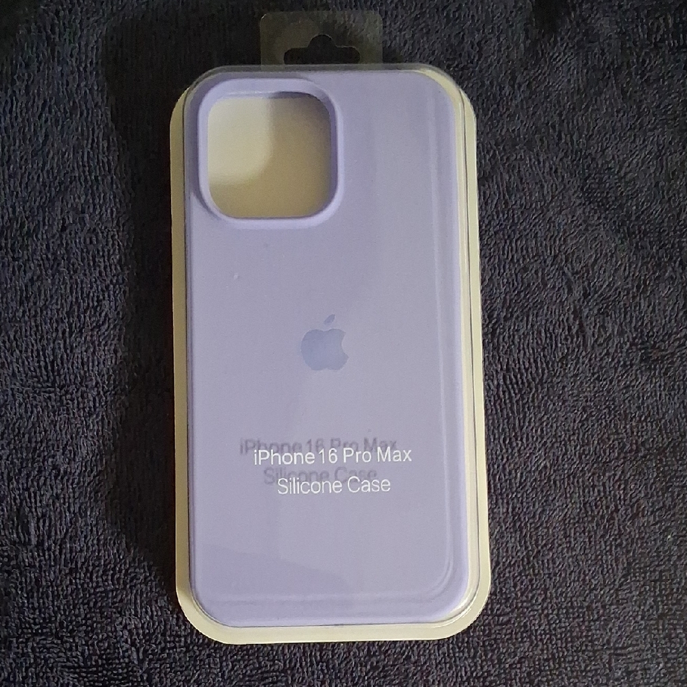 iPhone 16 Pro Max Silicone Case Purple